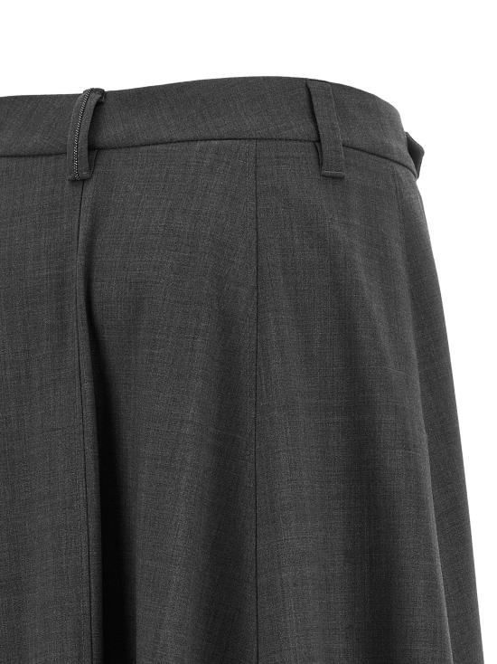  브루넬로 쿠치넬리 스커트 LDM0W07G3951C4078 CHARCOAL - BRUNELLO CUCINELLI