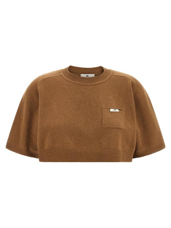  엘리자베타프랜치 스웨터 LDMK11T66E2AI6 CAMEL - ELISABETTA FRANCHI