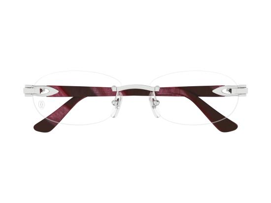 26FW 까르띠에 림리스 무테 안경 CT0455OJ SILVER - CARTIER