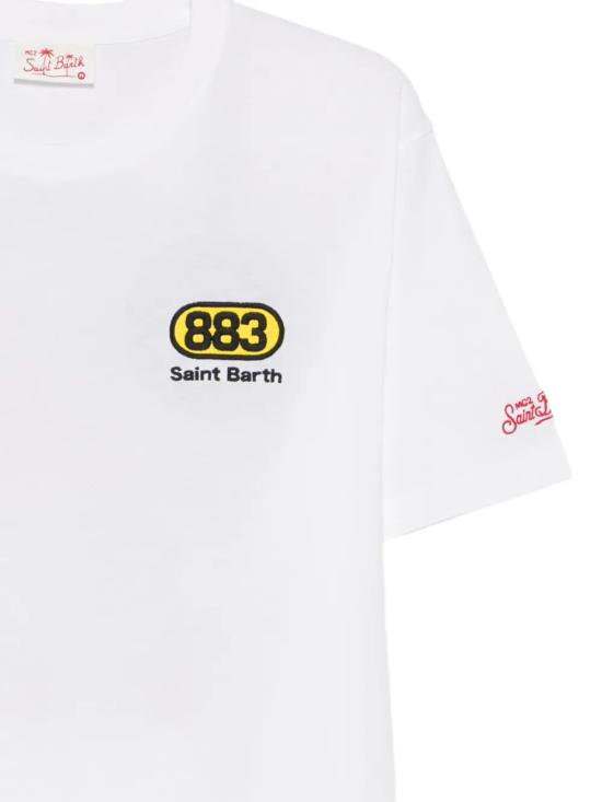 26FW 세인트바쓰 반팔 티셔츠 PRL0002 10016L 883 UOMO RAGNO COVER 01N EMB - MC2 SAINT BARTH