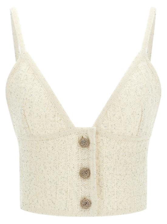  알레산드라리치 민소매 티셔츠 LDFABX4352K47227621 CREAM