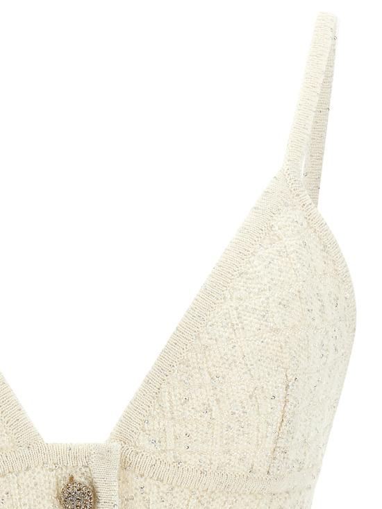  알레산드라리치 민소매 티셔츠 LDFABX4352K47227621 CREAM - ALESSANDRA RICH