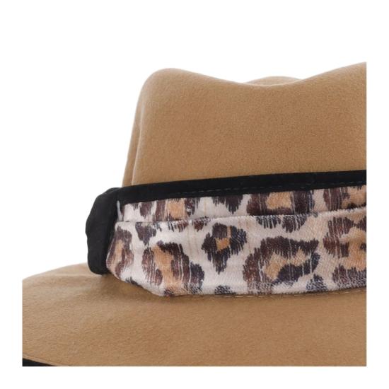 26FW 알렉시아 알바레즈 데 톨레도 모자 FEDORAANIMALPRINT Neutrals - ALEXIA ALVAREZ DE TOLEDO