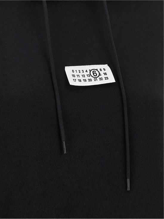  MM6 메종마르지엘라 후드 티셔츠 LDS52GU0263M25025900 BLACK - MM6 MAISON MARGIELA