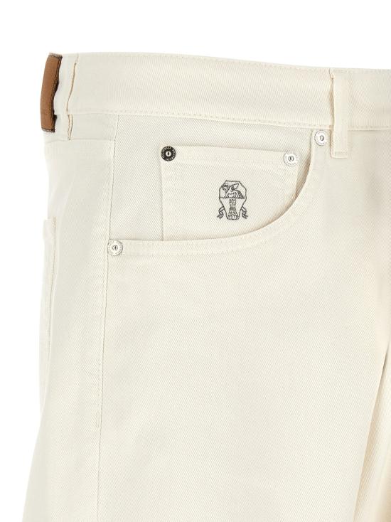  브루넬로 쿠치넬리 데님 팬츠 LDM277PX1290C7210 BEIGE - BRUNELLO CUCINELLI