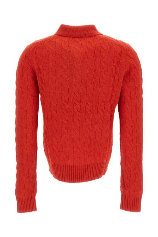 26FW 폴로 랄프로렌 케이블 폴로 니트 211972132501FLANDERSRED - POLO RALPH LAUREN