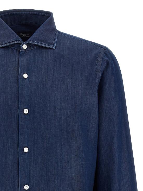  피나모레 셔츠 LDC0512D11 NAVY - FINAMORE