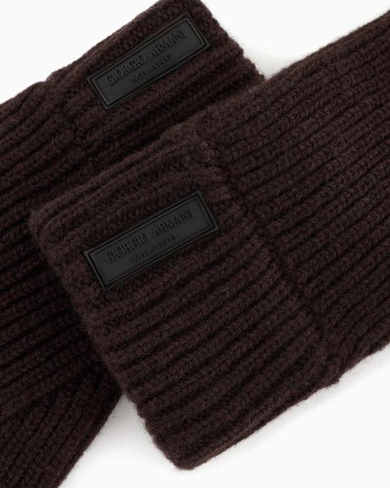  조르지오 아르마니 장갑 FW26H127 744141 1A200 00059 Moro M BROWN - GIORGIO ARMANI