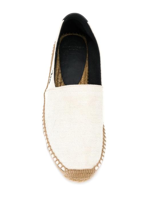  생로랑 캔버스 자수 에스파드리유 6059561P2109380 IVORY - SAINT LAURENT
