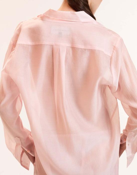  신시아 로리 블라우스 신시아 로울리 살리나 시스루 셔츠  핑크 - CYNTHIA ROWLEY