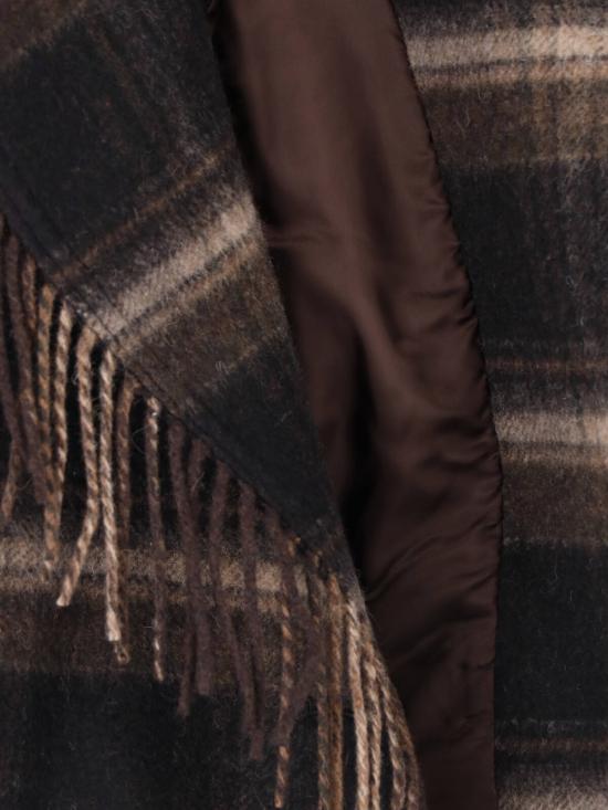 26FW 이자벨마랑에뚜왈 에뚜왈 길레안 체크 울 코트 MA0571FA D3D01E BKKI BROWN - ISABEL MARANT ETOILE