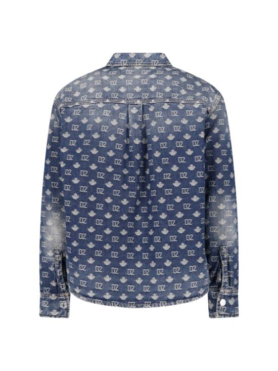 26FW 디스퀘어드2 셔츠 S74DM1043 D30023 470 BLUE - DSQUARED2
