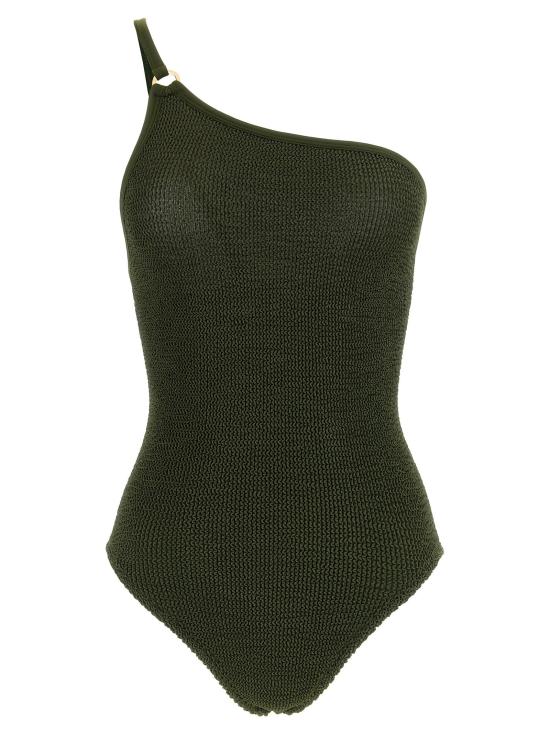  훈자 지 비치웨어 LDCLARASWIMMETALLICKHAKI OLIVE