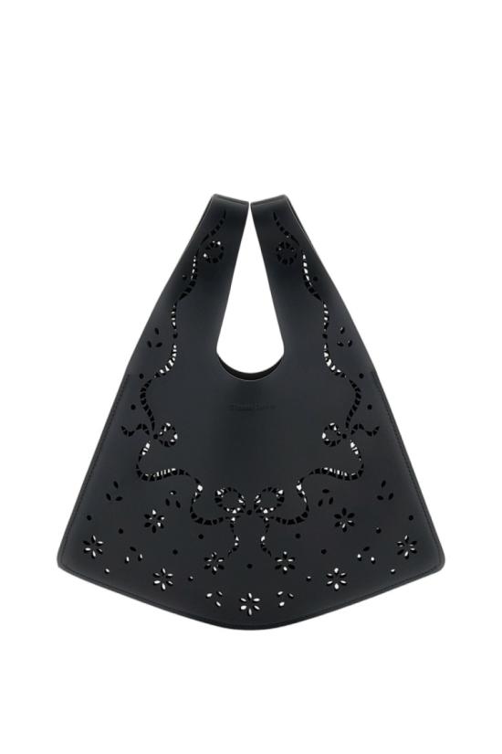 26FW 시몬로샤 미니 레이저컷 쇼퍼 백 BAG2260840BLACK