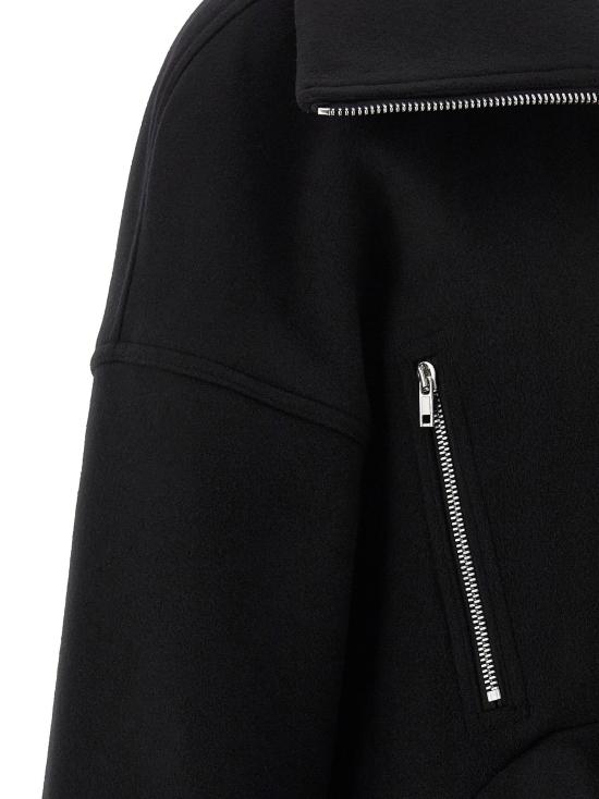  릭 오웬스 코트 LDRO02E4752WSF09 BLACK - RICK OWENS