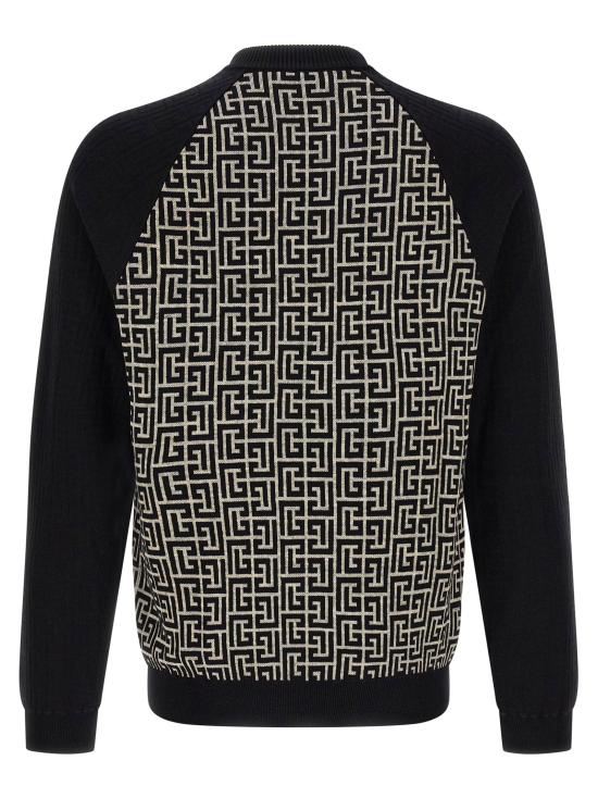  발망 스웨터 LDHH1KD195KI80GFE BLACK - BALMAIN