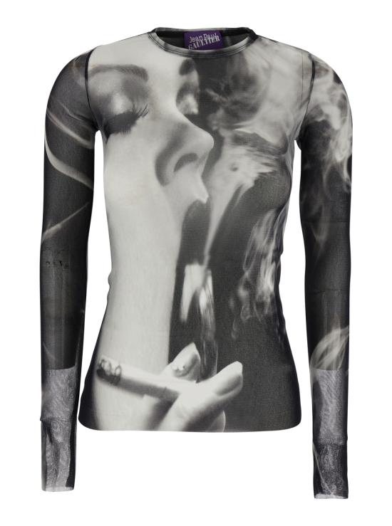 26FW 장 폴 고티에 탑 TO557M031P000201 White black