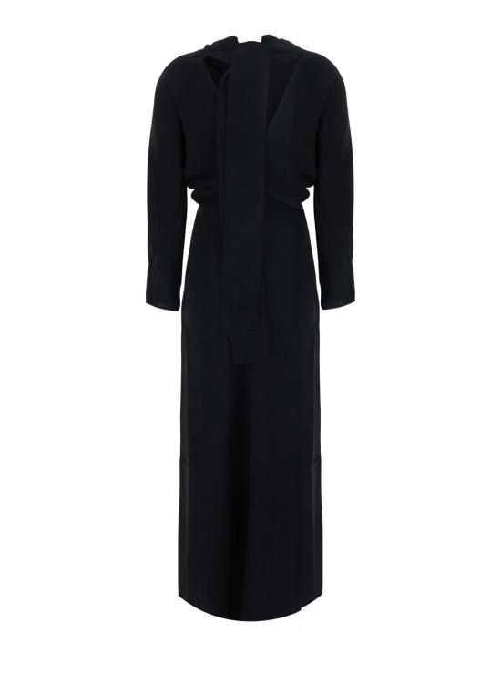 26FW 토템 롱 원피스 264WRD0376FB0414001 Black - TOTEME