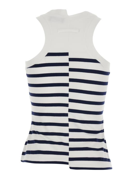 26FW 장 폴 고티에 탑 TO475J0640159 White black - JEAN PAUL GAULTIER