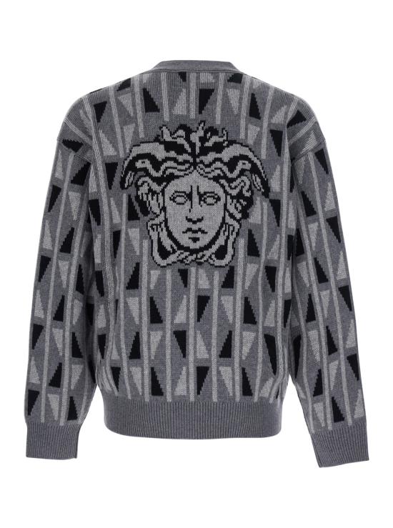 26FW 베르사체 긴팔 티셔츠 10268201A191961E880 Grey - VERSACE
