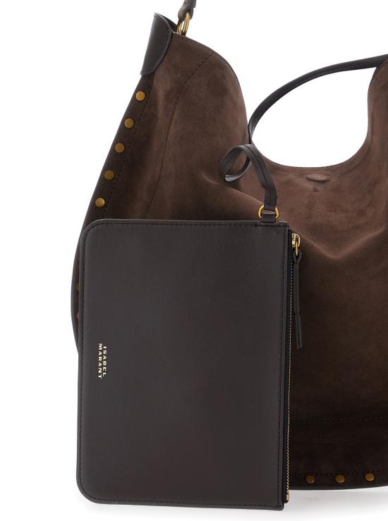 26FW 이자벨마랑 OSKAN 오스칸 문 숄더백 PP0200FAB2C03M50CF Brown - ISABEL MARANT