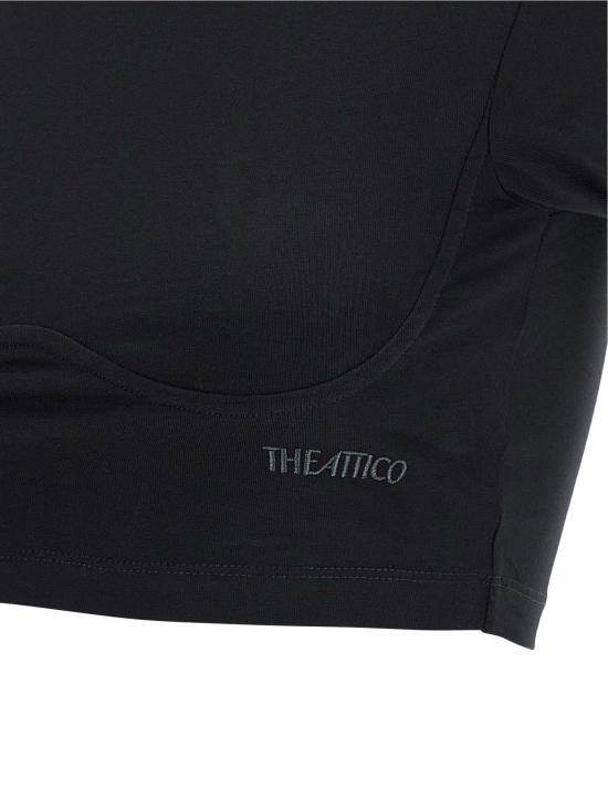 디 아티코 폴로 티셔츠 LD261WCT00364JJJ025AA100 BLACK - THE ATTICO