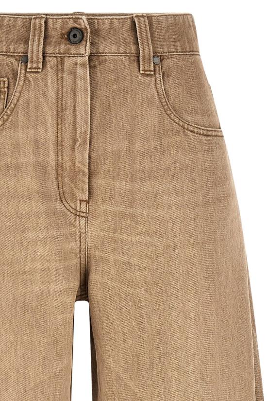  브루넬로 쿠치넬리 데님 팬츠 LDMA095P4059C9037 BEIGE - BRUNELLO CUCINELLI