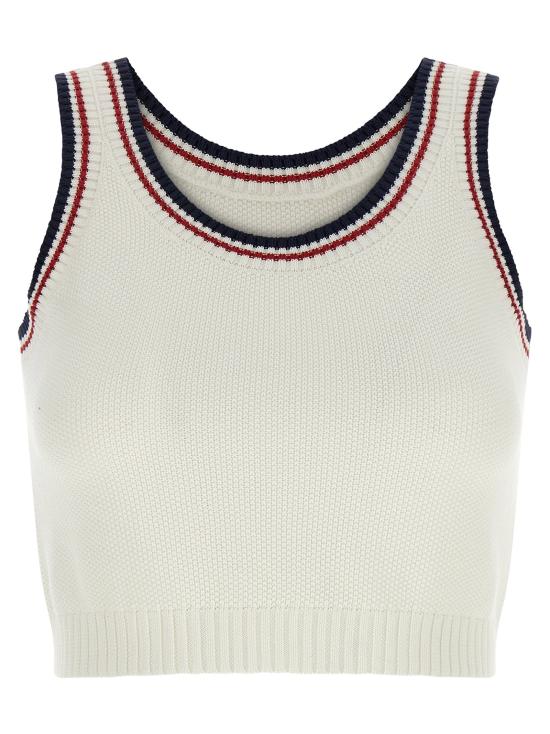  브루넬로 쿠치넬리 민소매 티셔츠 LDM19764500CZ930 WHITE