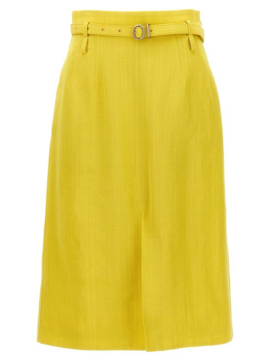  질샌더 스커트 LDJ02MA0177J65005341 YELLOW