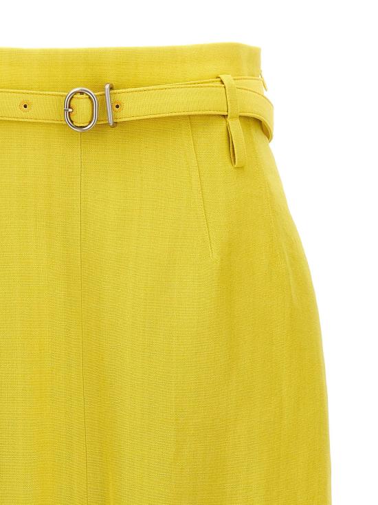  질샌더 스커트 LDJ02MA0177J65005341 YELLOW - JIL SANDER
