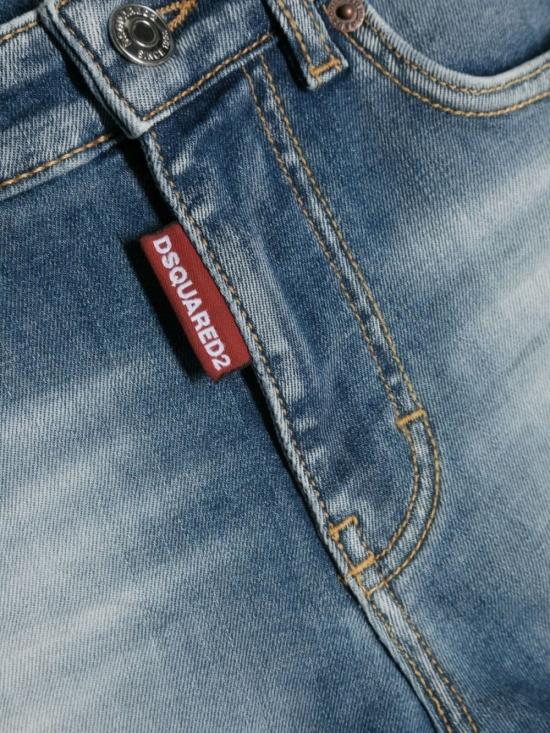  디스퀘어드2 데님 숏팬츠 Dsquared2 데님 코튼 쇼츠 데님 - DSQUARED2