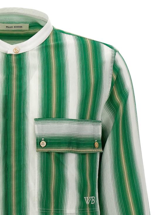  웨일즈보너 셔츠 LDMS24SH02VI030070 GREEN - WALES BONNER