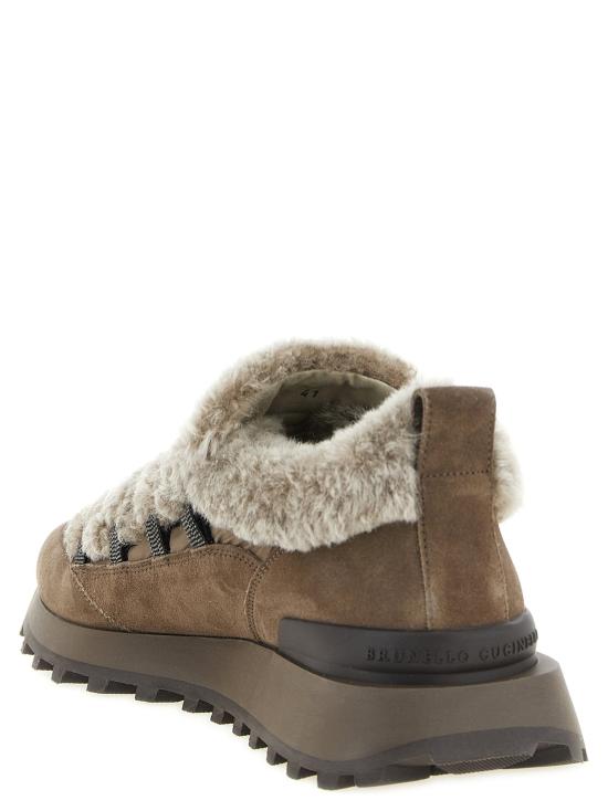  브루넬로 쿠치넬리 스니커즈 LDMZSFG3387C8187 TAUPE - BRUNELLO CUCINELLI