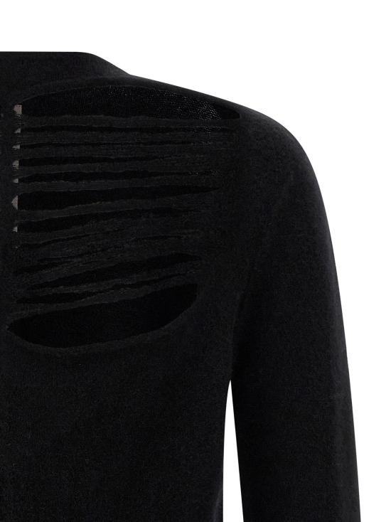 릭 오웬스 스웨터 LDRU02E1670KGRIDP09 BLACK - RICK OWENS