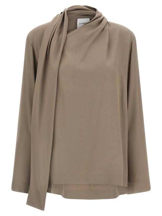  누드 블라우스 LD1103W2625040 DOVE GRAY