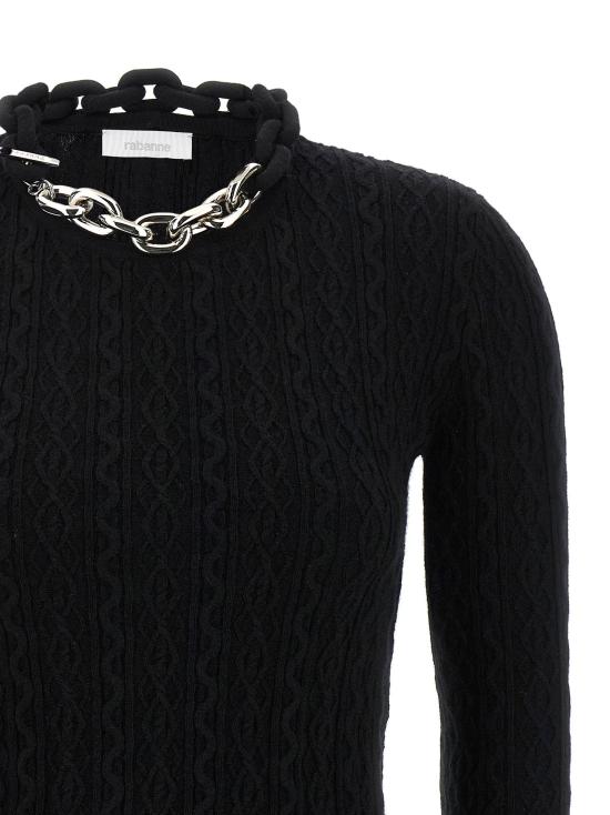  파코라반 스웨터 LD25AMPU049ML0320P001 BLACK - PACO RABANNE