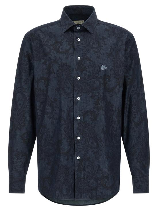  에트로 셔츠 LDMRIB000299SA5S6X0883 NAVY