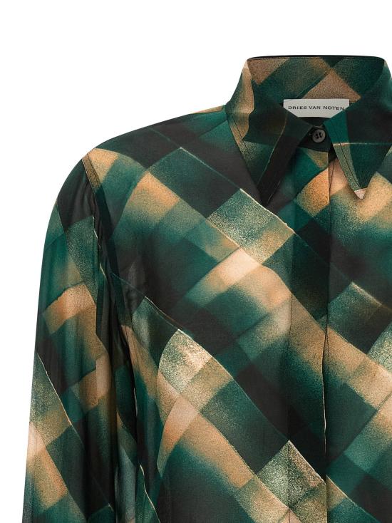  드리스 반 노튼 셔츠 LD2520107062108605 TEAL - DRIES VAN NOTEN