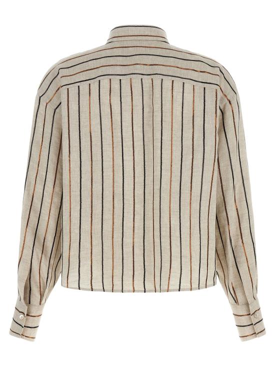  브루넬로 쿠치넬리 셔츠 LDMM633RF506C200 BEIGE - BRUNELLO CUCINELLI