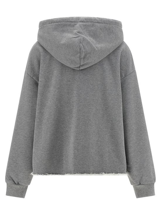  MM6 메종마르지엘라 후드 티셔츠 LDS52GU0252S25337853M GREY - MM6 MAISON MARGIELA