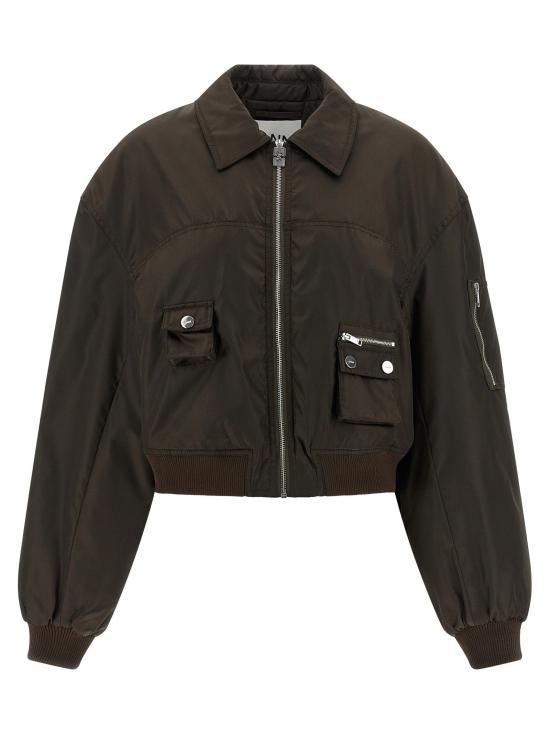  가니 자켓 LDA1010046ZWX BROWN - GANNI