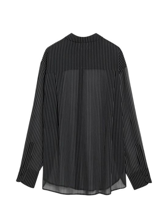  032C 셔츠 CHFS21094811BLACK WHITESTRIPE AI26 - 032C