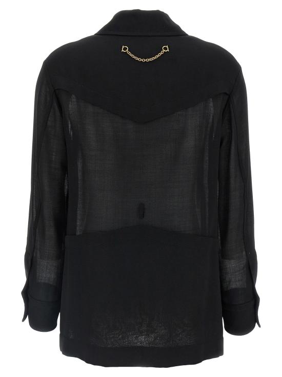  살바토레 페라가모 자켓 LD0758952NERO BLACK - SALVATORE FERRAGAMO