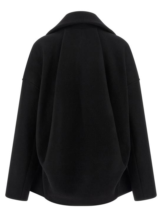  릭 오웬스 코트 LDRO02E4752WSF09 BLACK - RICK OWENS