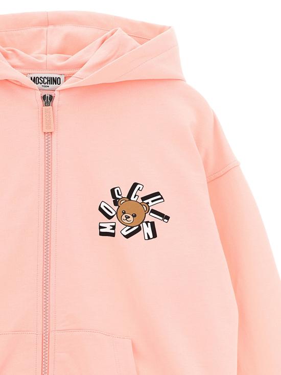  모스키노 후드 티셔츠 LDHUK04HLCA19SUGARROSE PINK - MOSCHINO