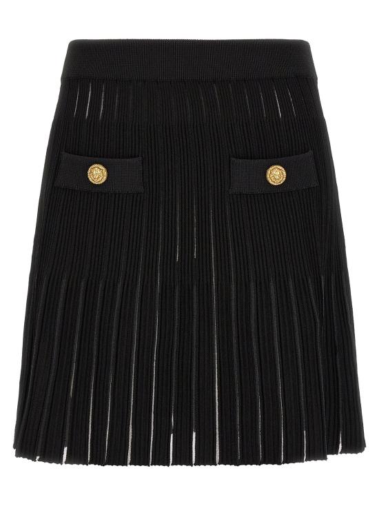  발망 스커트 LDHF1LBB53KK100PA BLACK