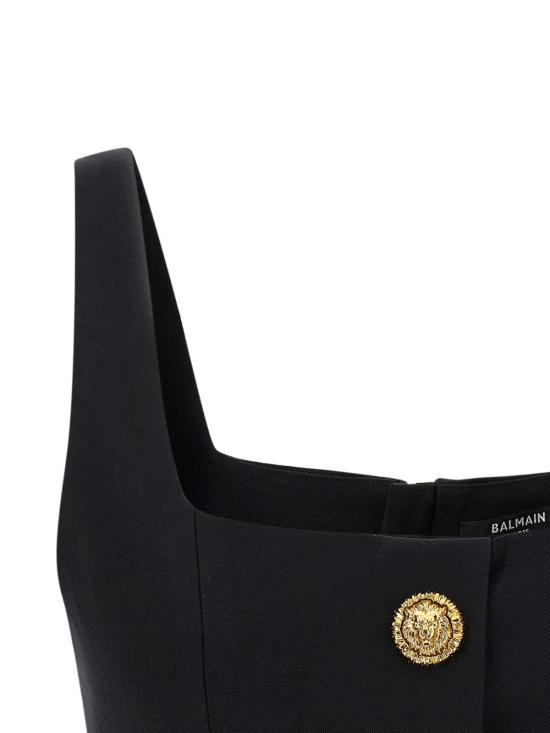  발망 탑 GF1AB520WC090PA P26 BLACK - BALMAIN