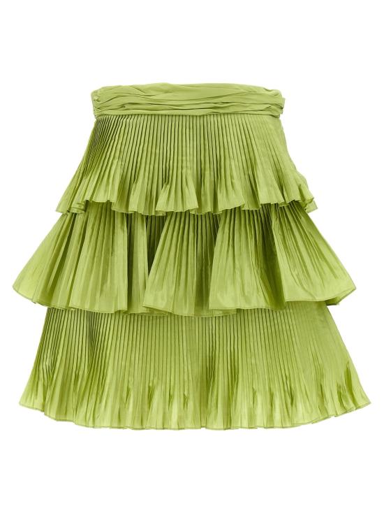  발렌티노 가라바니 스커트 LDB3RADN59176Y0 LIME GREEN