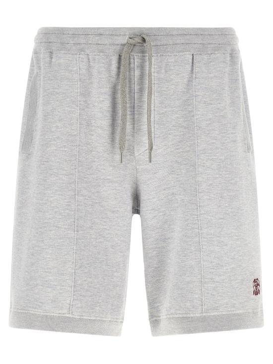  브루넬로 쿠치넬리 숏팬츠 LDMNB806409GC072 GRAY