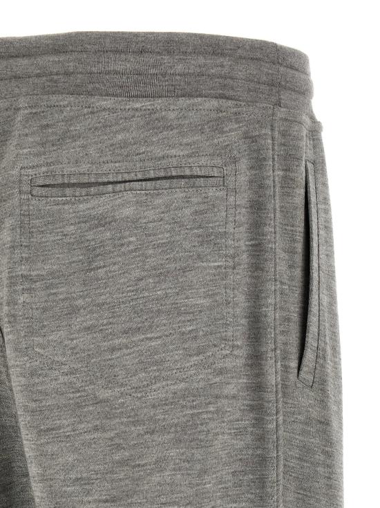  브루넬로 쿠치넬리 트레이닝/조거 팬츠 LDMM8353243GC8299 GREY - BRUNELLO CUCINELLI